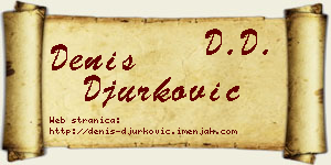 Denis Đurković vizit kartica